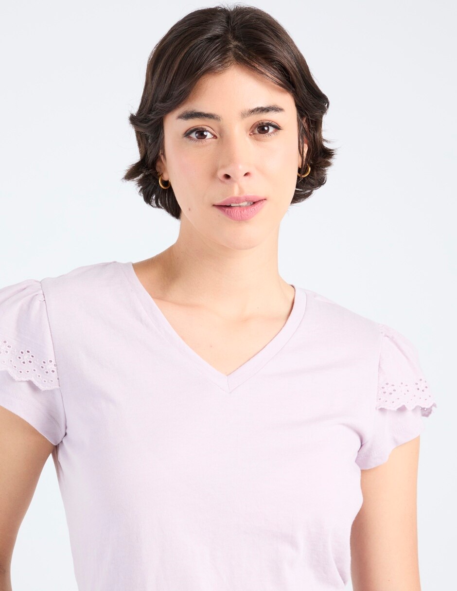 Playera manga corta Week by Weekend cuello redondo para mujer
