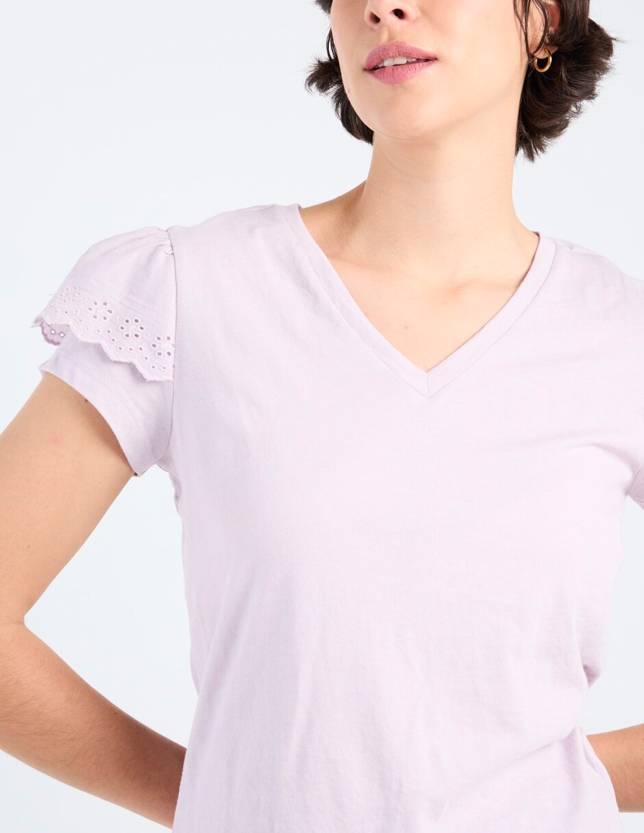 Playera manga corta Week by Weekend cuello redondo para mujer