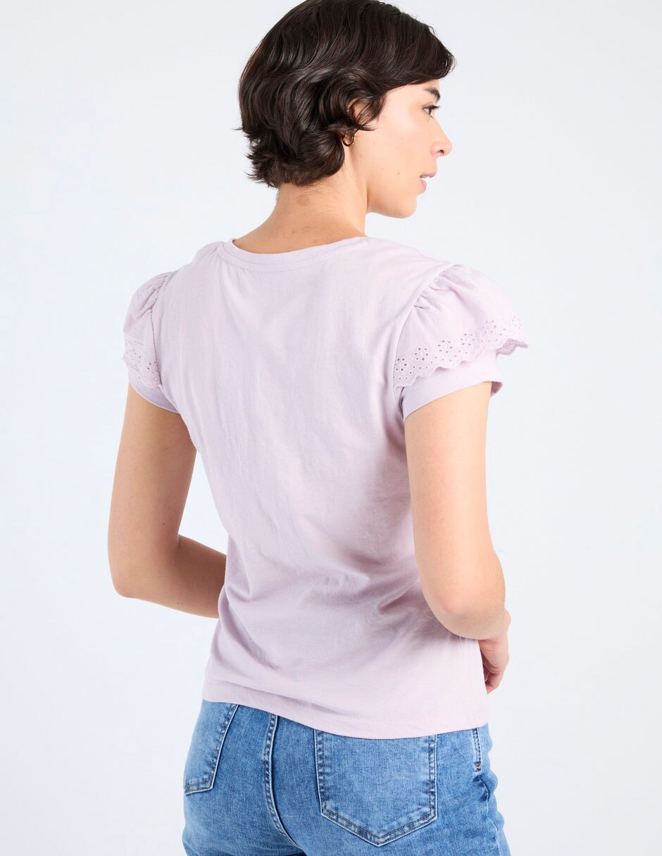 Playera manga corta Week by Weekend cuello redondo para mujer