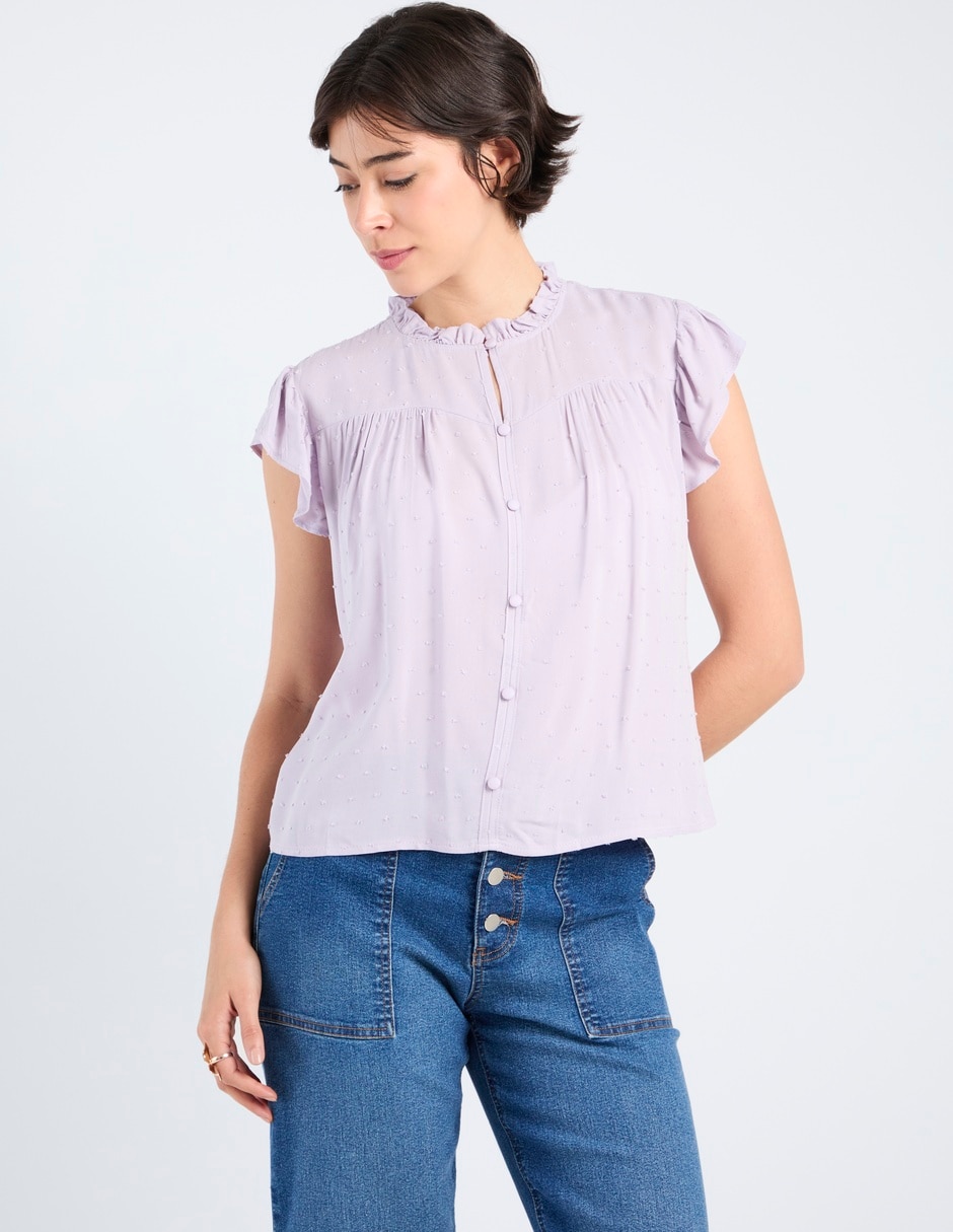 Blusa manga corta para mujer 2