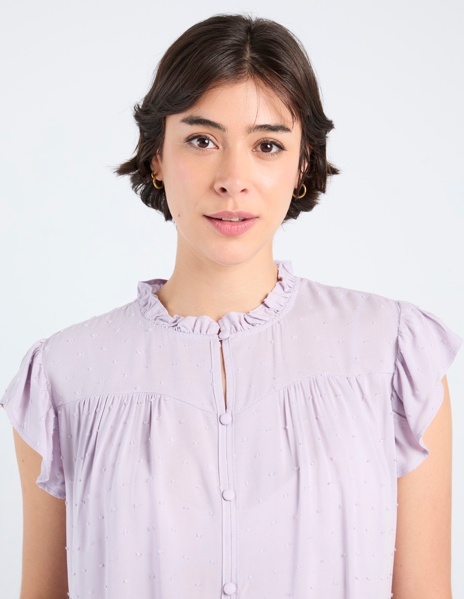 Blusa manga corta para mujer 4