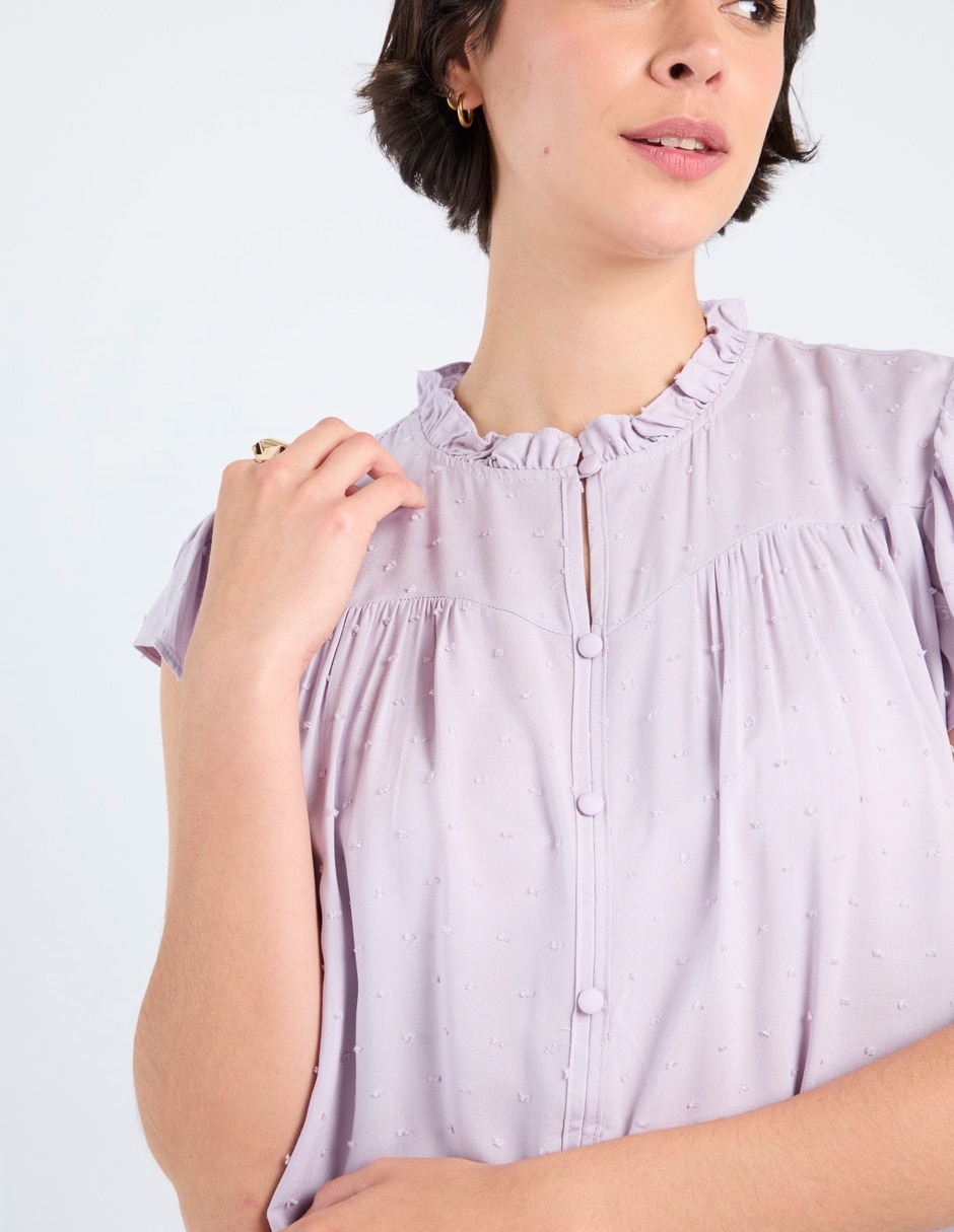 Blusa manga corta para mujer 5