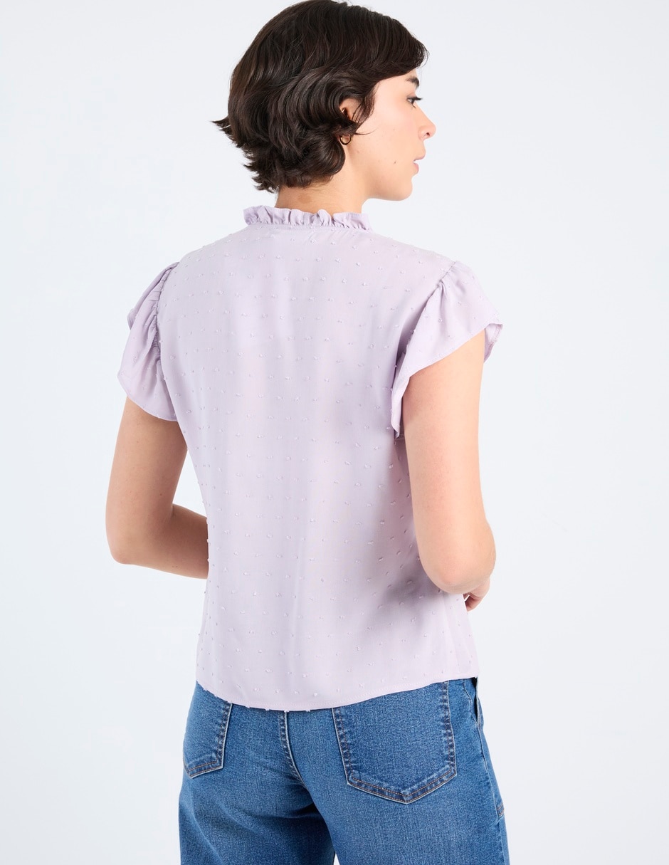 Blusa manga corta para mujer 6