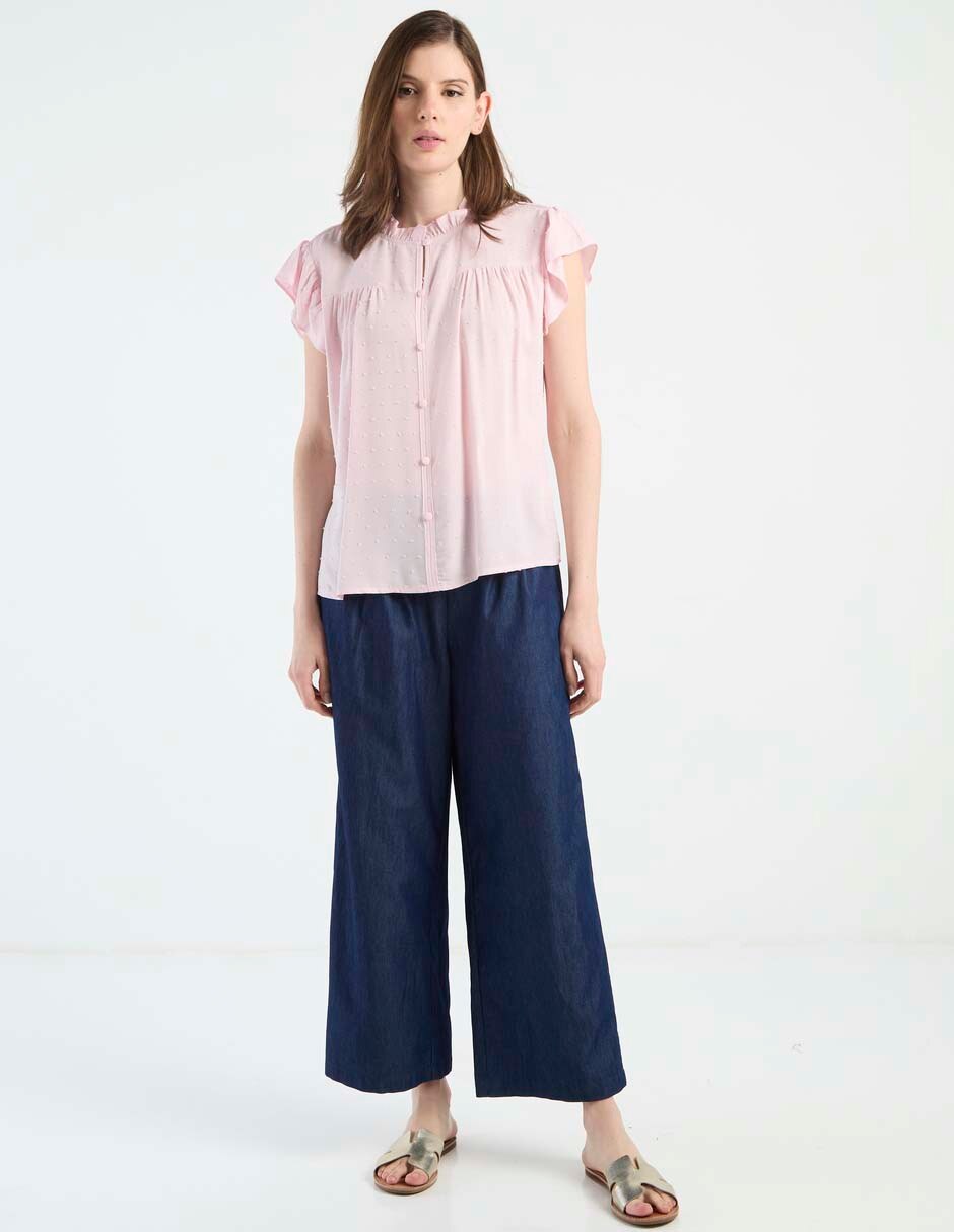 Blusa manga corta para mujer 3