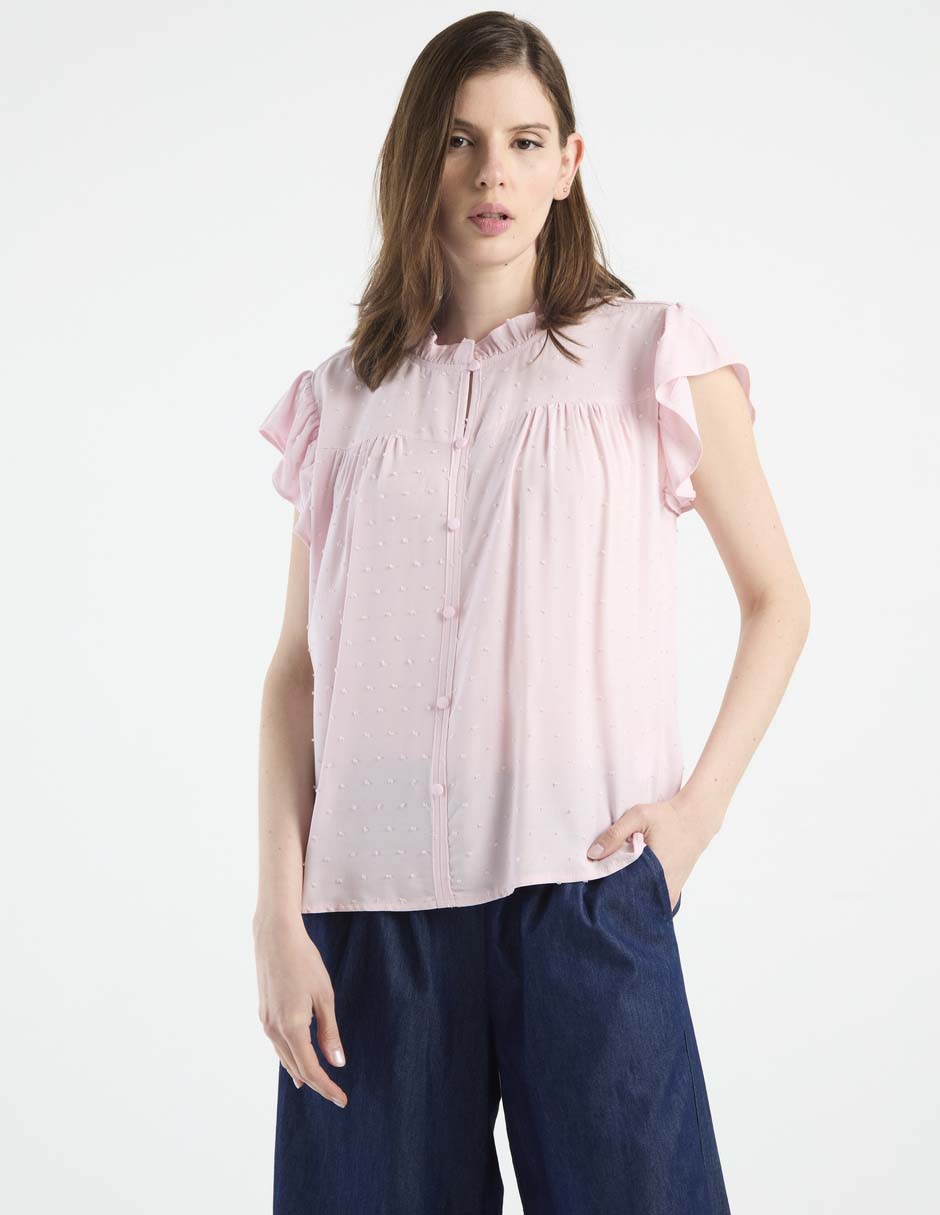 Blusa Week By Weekend manga corta para mujer