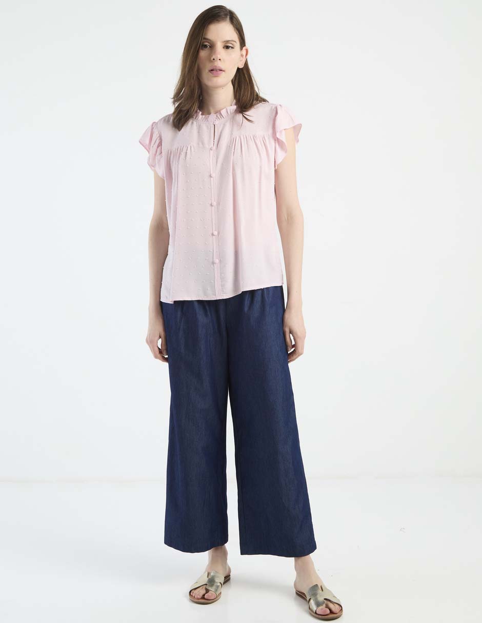 Blusa Week By Weekend manga corta para mujer