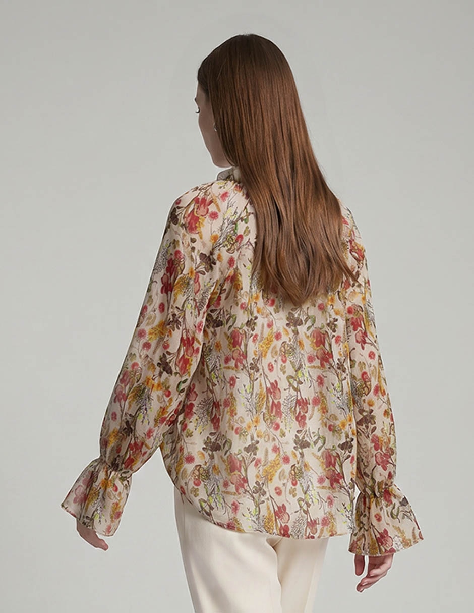 Blusa manga larga para mujer